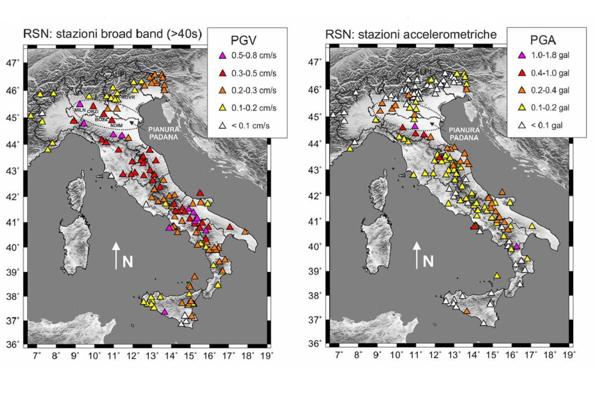 L’amplificazione del moto sismico in Pianura Padana durante il terremoto in Turchia del 6 febbraio 2023, Mw7.9, registrato dalle stazioni della Rete Sismica Nazionale