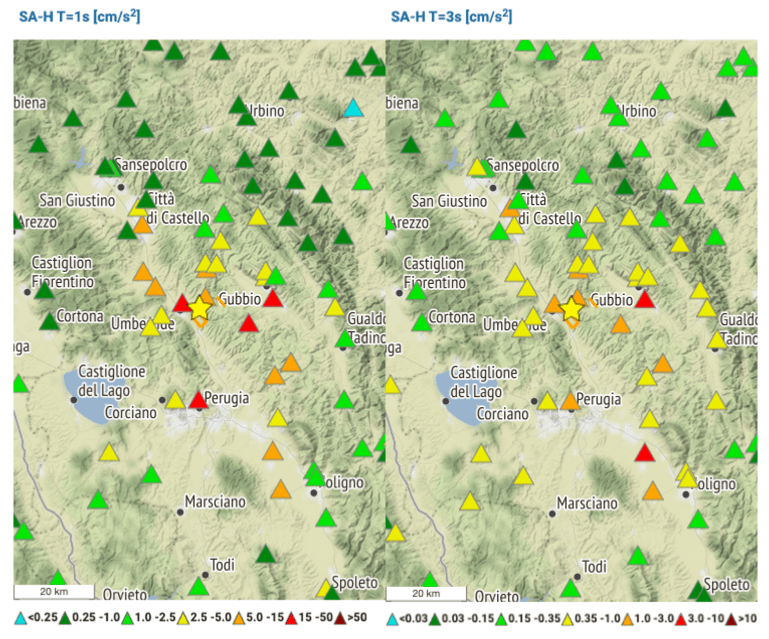 Analisi dello scuotimento causato dal terremoto di Umbertide (Mw 4.5) del 9 marzo 2023