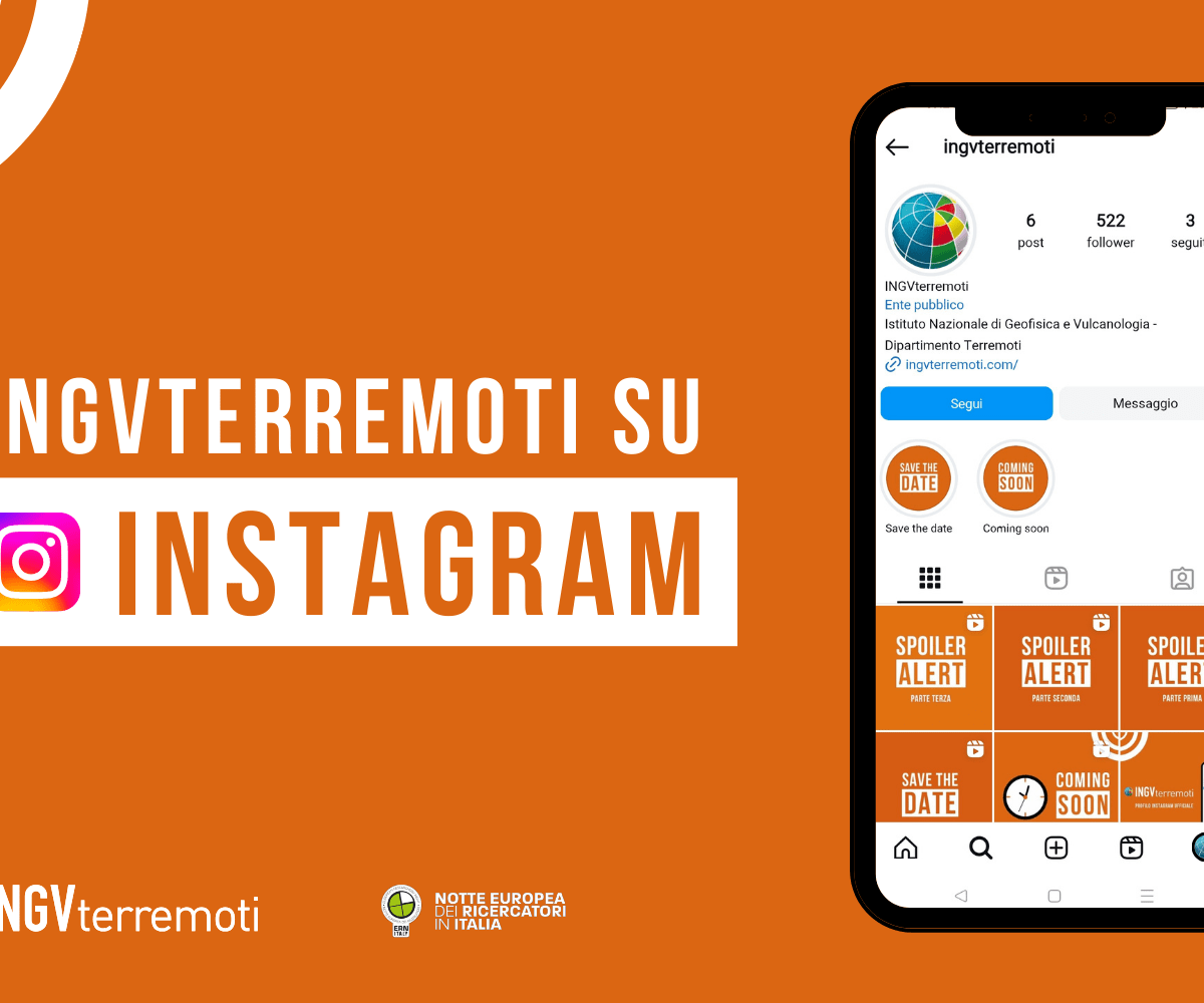 INGVterremoti sbarca anche su Instagram!