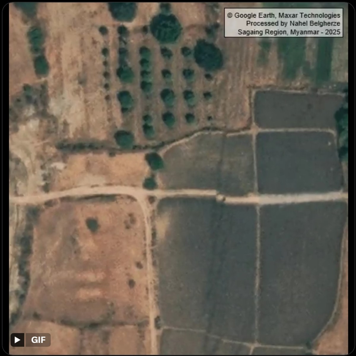 La faglia di Sagaing dalle analisi preliminari dei dati satellitari  