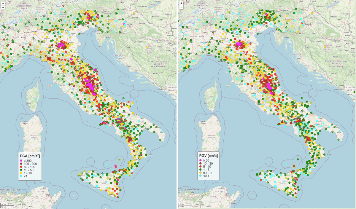 50 anni di terremoti in Italia analizzati con la banca dati ITACA