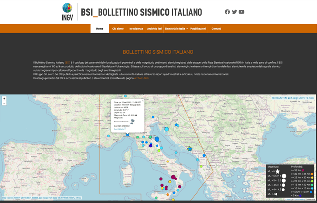 40 anni del Bollettino Sismico Italiano